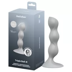   Satisfyer - δονητής με μπάλες - γκρι - τριπλή διείσδυση