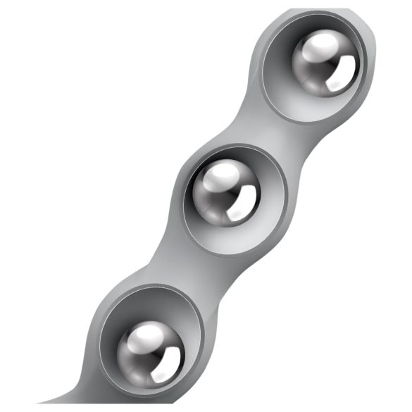 Satisfyer - δονητής με μπάλες - γκρι - τριπλή διείσδυση