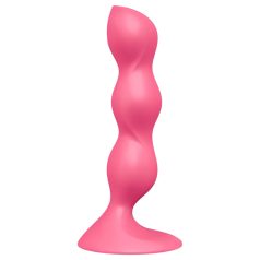   Satisfyer Triple Ball-R - δονούμενο πρωκτικό παιχνίδι με χάντρες - ροζ