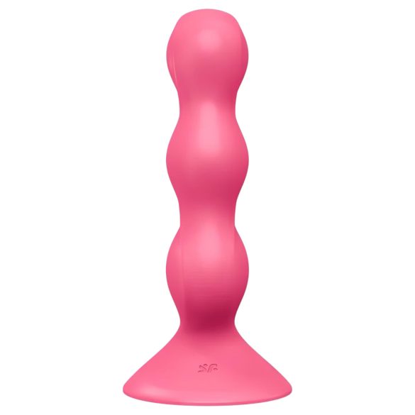 Satisfyer Triple Ball-R - δονούμενο πρωκτικό παιχνίδι με χάντρες - ροζ