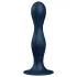 Satisfyer Double Ball-R - δονούμενο dildo με βάρος - μπλε