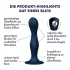 Satisfyer Double Ball-R - δονούμενο dildo με βάρος - μπλε