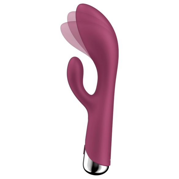 Satisfyer - κλειτοριδικός δονητής rabbit με περιστρεφόμενο βραχίονα - κόκκινο