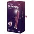 Satisfyer - κλειτοριδικός δονητής rabbit με περιστρεφόμενο βραχίονα - κόκκινο