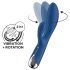 Satisfyer Spinning Rabbit 1 - Περιστρεφόμενος κλειτοριδικός δονητής (μπλε)