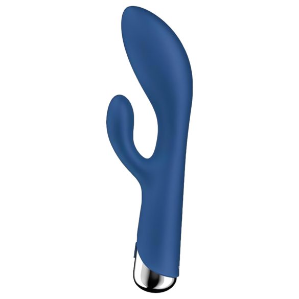Satisfyer Spinning Rabbit 1 - περιστρεφόμενο δονητής με κλειτοριδικό βραχίονα (μπλε)