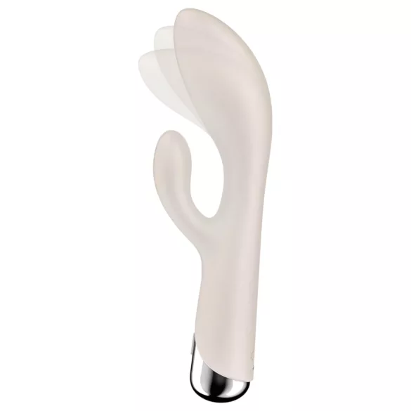 Satisfyer Spinning Rabbit 1 - δονητής με περιστρεφόμενο βραχίονα κλειτορίδας (μπεζ)