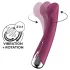 Satisfyer Spinning G-Spot 1 - περιστρεφόμενος δονητής σημείου G με περιστρεφόμενη κεφαλή (κόκκινος)