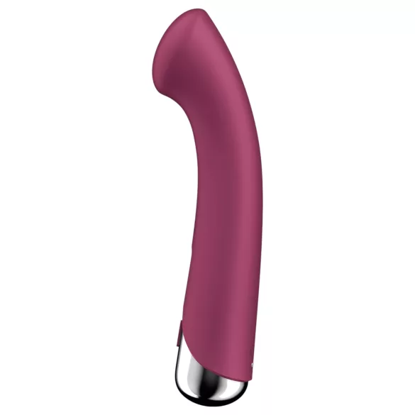 Satisfyer Spinning G-Spot 1 - περιστρεφόμενος δονητής σημείου G με περιστρεφόμενη κεφαλή (κόκκινος)
