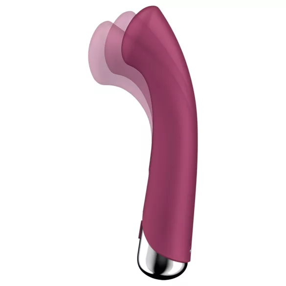 Satisfyer Spinning G-Spot 1 - περιστρεφόμενος δονητής σημείου G με περιστρεφόμενη κεφαλή (κόκκινος)