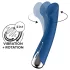 Satisfyer - δονητής σημείου G με περιστρεφόμενη κεφαλή - μπλε