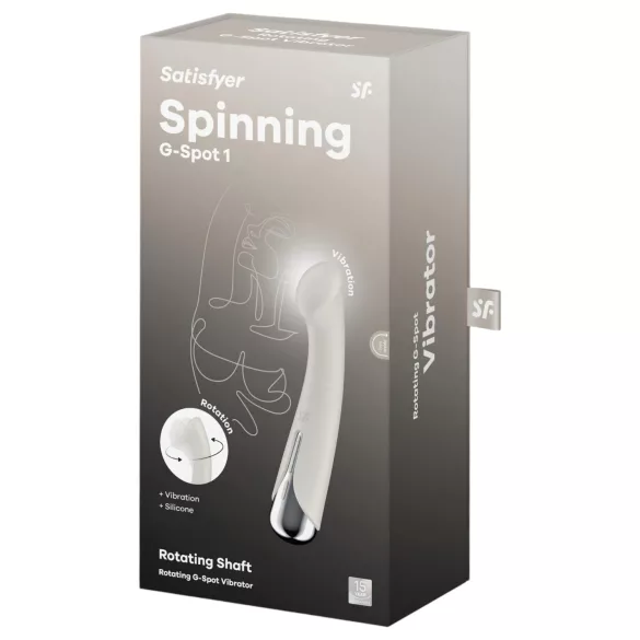 Satisfyer - δονητής σημείου G με περιστρεφόμενη κεφαλή - μπεζ