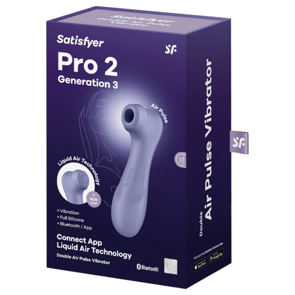 Satisfyer Pro 2 Gen3 - έξυπνος δονητής κλειτορίδας με κύματα αέρα - μοβ