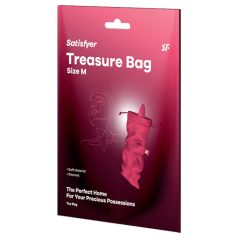   Satisfyer Treasure Bag M - διακριτική θήκη αποθήκευσης μέτρια - ροζ