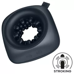   Satisfyer Ring Stroker - επαναφορτιζόμενος δονητής-μαστορμπέισον (μαύρος)