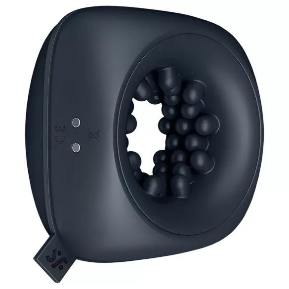 Satisfyer - δακτύλιος ανδρικός δονητής - επαναφορτιζόμενος, μαύρο