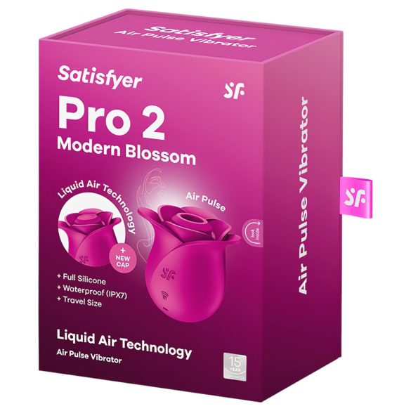 Satisfyer Pro 2 Modern Blossom - διεγερτής κλειτορίδας με κύματα αέρα - ροζ