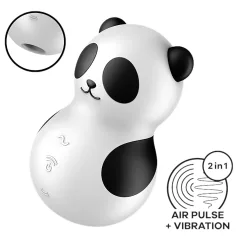   Satisfyer Pocket Panda - διεγέρτης κλειτορίδας με κύματα αέρα (μαύρο)