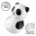 Satisfyer Pocket Panda - διεγέρτης κλειτορίδας με κύματα αέρα - μαύρο
