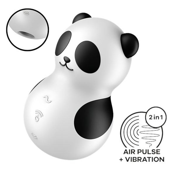 Satisfyer Pocket Panda - Δονητής με κύματα αέρα (μαύρο)