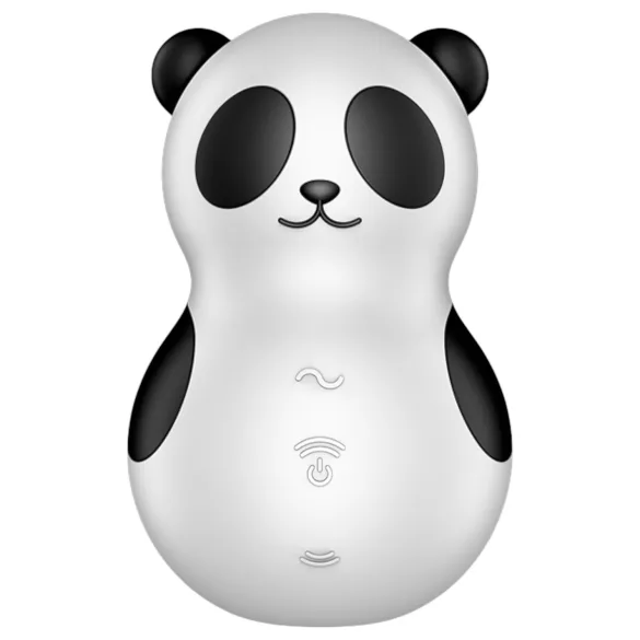 Satisfyer Pocket Panda - διεγέρτης κλειτορίδας με κύματα αέρα (μαύρο)