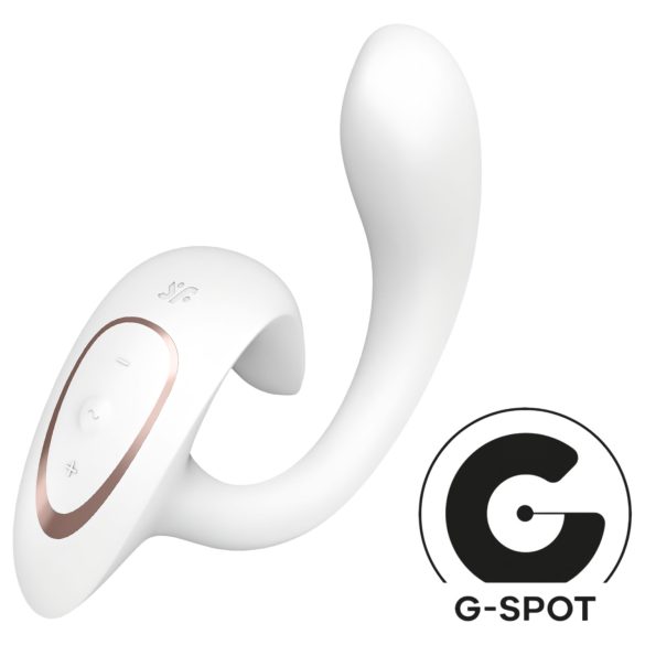 Satisfyer G για Θεές 1 - δονητής κλειτορίδας & σημείου G (λευκός)