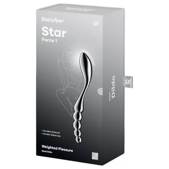Satisfyer Star Force 1 - μεταλλικό δονητής με σφαίρες - ατσάλινο ασημί