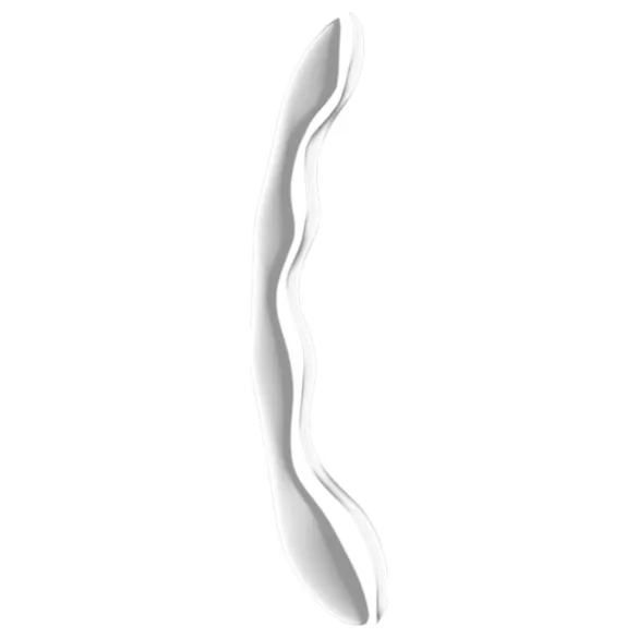 Satisfyer Cosmic Crest 2 - μεταλλικό ομοίωμα πέους κυματιστό - ατσάλινο ασημί