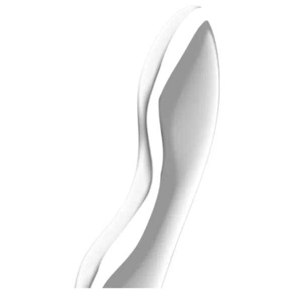Satisfyer Cosmic Crest 2 - μεταλλικό ομοίωμα πέους κυματιστό - ατσάλινο ασημί