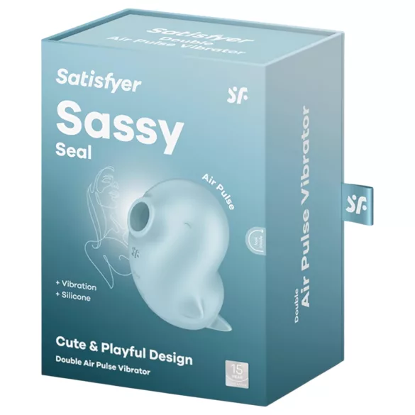 Satisfyer Sassy Seal - διεγέρτης κλειτορίδας με κύματα αέρα (τιρκουάζ)