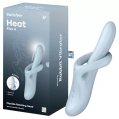   Satisfyer Heat Flex 4 - δονητής με θερμαινόμενη κλειτοριδική κεφαλή (μπλε)