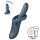 Satisfyer Heat Flex 4 - θερμαινόμενος δονητής με κλειτοριδικό στέλεχος (γκρι)