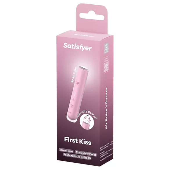 Satisfyer First Kiss - διεγέρτης κλειτορίδας με κύματα αέρα (ροζ)