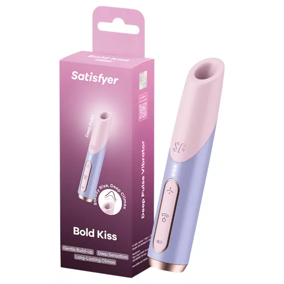 Satisfyer Bold Kiss - δονητής ρουζ με κυματιστή αίσθηση αέρα (ροζ)