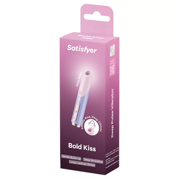 Satisfyer Bold Kiss - δονητής ρουζ με κυματιστή αίσθηση αέρα (ροζ)