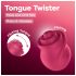 Satisfyer Tongue Twister - δονητής κλειτορίδας με περιστρεφόμενη γλώσσα - ροζ