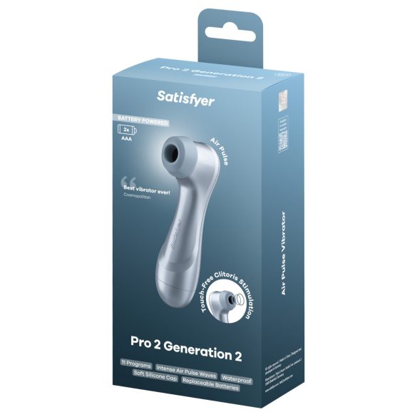 Satisfyer Pro2 Gen2 - εξωτερικός δονητής κλειτορίδας με κύματα αέρα - μπλε