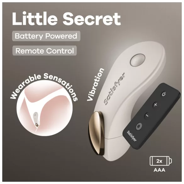 Satisfyer Little Secret - δονητής εσωρούχου - λευκό