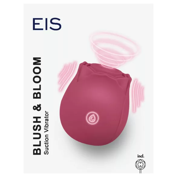 EIS Blush&Bloom - δονητής αναρρόφησης και δόνησης (κόκκινος)