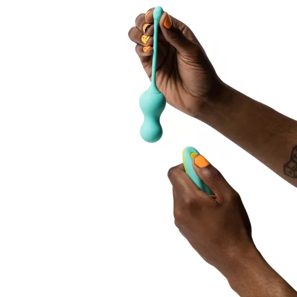 ROMP - δονούμενη μπίλια kegel με τηλεκοντρόλ - πράσινη