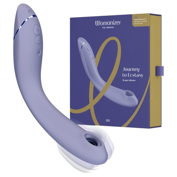 Womanizer OG - Επαναφορτιζόμενος, Αερομασάζ 2σε1 δονητής G-σημείου (μωβ)