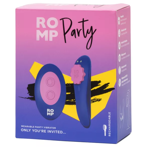 ROMP Party - δονητής string με τηλεχειριστήριο - μοβ