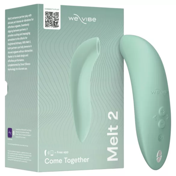 We-Vibe Melt 2 - Συσκευή διέγερσης κλειτορίδας με κύματα αέρα, με έλεγχο μέσω εφαρμογής (τιρκουάζ)