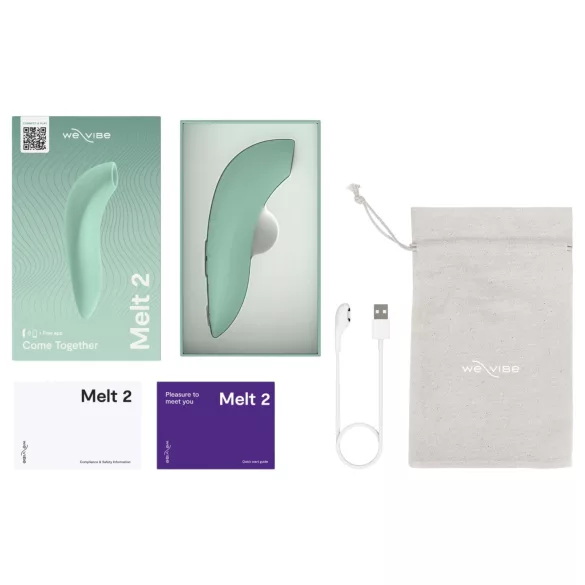 We-Vibe Melt 2 - Συσκευή διέγερσης κλειτορίδας με κύματα αέρα, με έλεγχο μέσω εφαρμογής (τιρκουάζ)