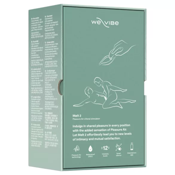 We-Vibe Melt 2 - Συσκευή διέγερσης κλειτορίδας με κύματα αέρα, με έλεγχο μέσω εφαρμογής (τιρκουάζ)