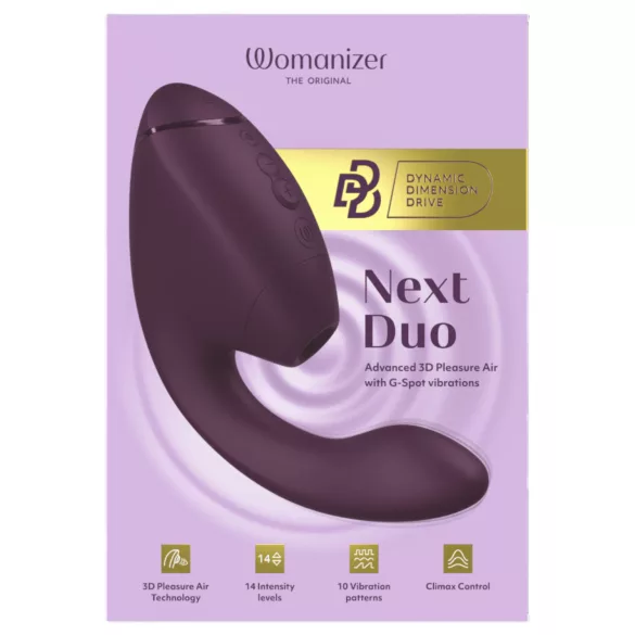 Womanizer Next Duo - Δονητής 2 σε 1 για σημείο G - μοβ