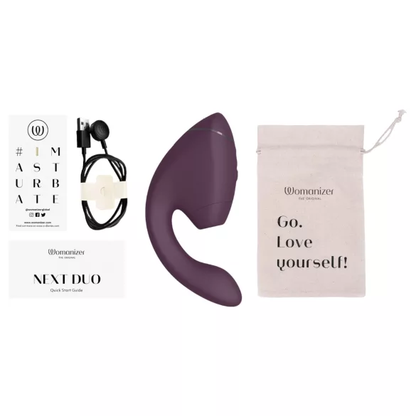 Womanizer Next Duo - Δονητής 2 σε 1 για σημείο G - μοβ