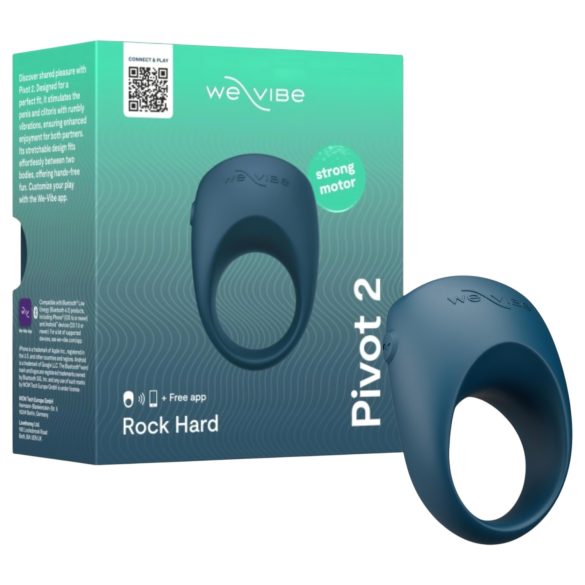 We-Vibe Pivot 2 - δαχτυλίδι πέους με δόνηση - μπλε - έξυπνο