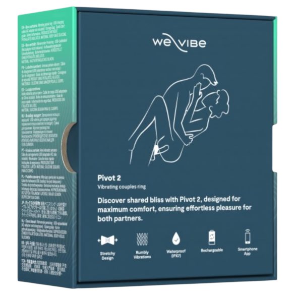 We-Vibe Pivot 2 - δαχτυλίδι πέους με δόνηση - μπλε - έξυπνο