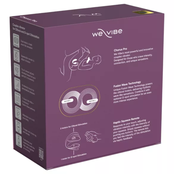 We-Vibe Chorus Pro - δονητής ζευγαριού με εφαρμογή και τηλεχειριστήριο (μαύρος)
